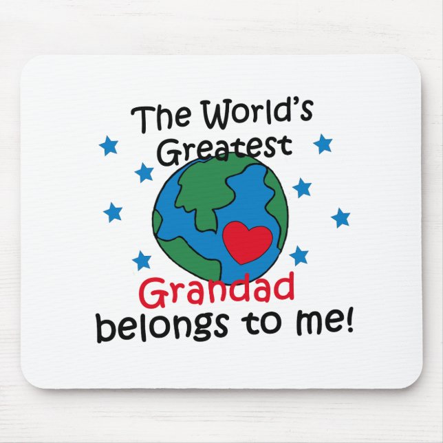 Best Grandad Belongs to me Mouse Mat (Front)