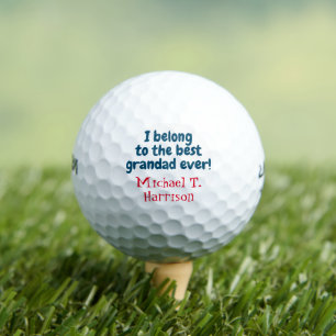 Best Grandad Ever Custom Name Grandfather Golf Balls