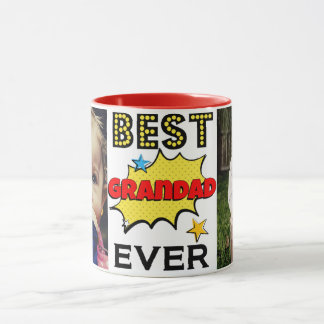 Best Grandad Ever Custom Photo Mug