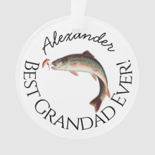 Best Grandad Ever! Fly Fish Fishermen Flyfishing   Ornament