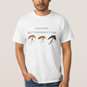 Best Grandad Ever! Fly Fish Fishermen Flyfishing  T-Shirt