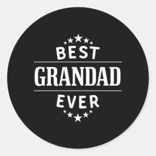 Best Grandad Ever For English Grandpa Classic Round Sticker