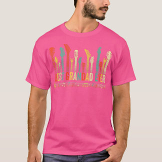 Best Grandad Ever Guitar Lover Funny Guitarist Fat T-Shirt