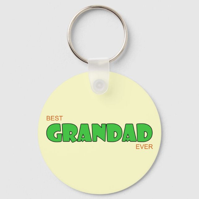 Best Grandad Ever Key Ring (Front)