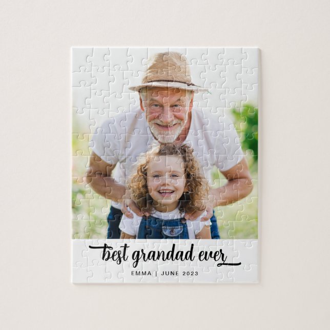 Best Grandad Ever Photo Jigsaw Puzzle (Vertical)