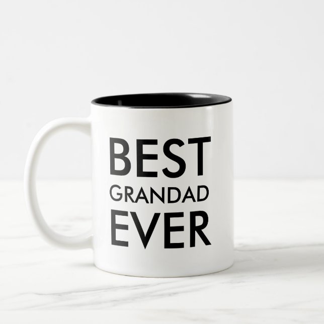 Best Grandad Ever | Valentine's Day Gift Two-Tone Coffee Mug (Left)
