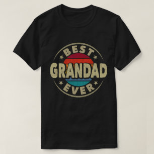 Best Grandad Ever Vintage Grandad Fathers Day Gift T-Shirt