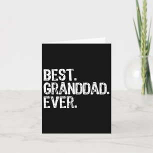 Best Granddad Ever Family Cool Grand-dad  Card