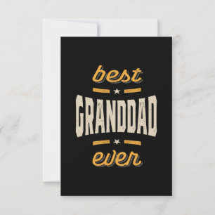 Best Granddad Ever Gift Father's Day RSVP Card