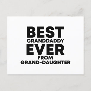 Best granddaddy ever from granddaughter postcard