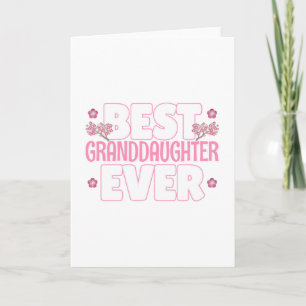 Best Granddaughter Ever - Cherry Blossoms Card