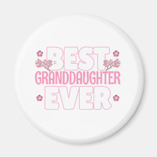 Best Granddaughter Ever - Cherry Blossoms Magnet