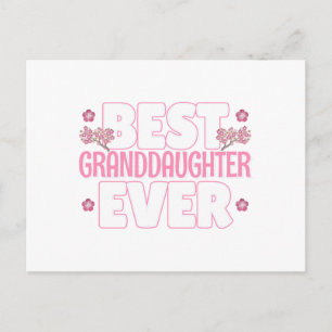 Best Granddaughter Ever - Cherry Blossoms Postcard