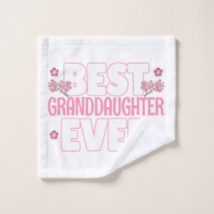 Best Granddaughter Ever - Cherry Blossoms Wash Cloth