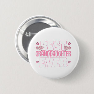 Best Granddaughter Ever - Kawaii Cherry Blossoms 6 Cm Round Badge
