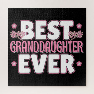 Best Granddaughter Ever - Kawaii Cherry Blossoms Jigsaw Puzzle