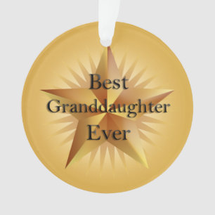 Best Granddaughter Ever Star Ornament