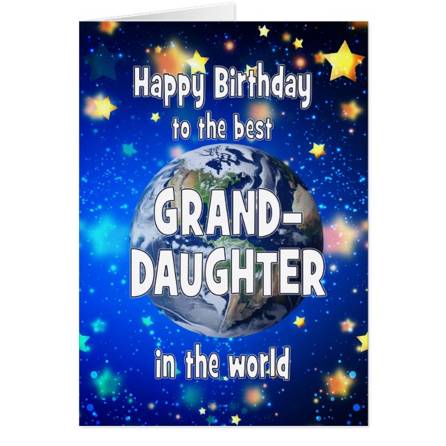 Best Granddaughter In The World Birthday (Front)