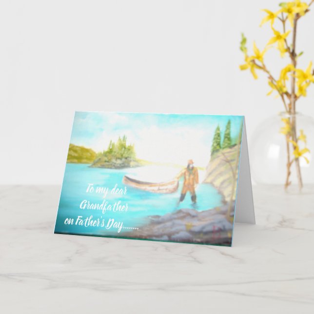 Best Grandfather Ever Father's Day Card (Yellow Flower)