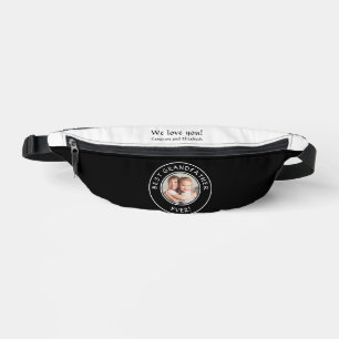 Best Grandfather Ever Photo Grandkids Gift Black Bum Bags