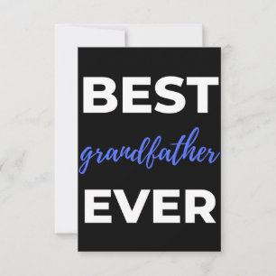 Best Grandfather Ever Thank You Card