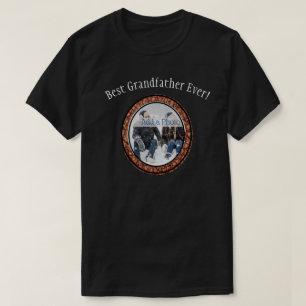Best Grandfather Family Photo  Custom T-Shirt