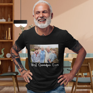 Best Grandfather's Family Photo T-Shirt