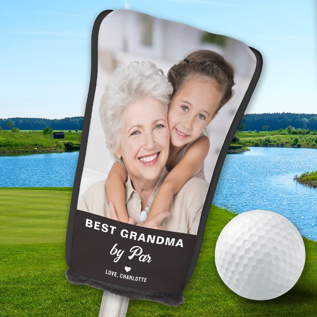 Best GRANDMA By PAR Custom Picture - Mother's Day Golf Head Cover (Creator Uploaded)
