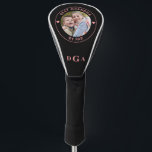 BEST GRANDMA BY PAR Monogram Photo Black Pink Golf Head Cover<br><div class="desc">Create a personalised photo golf head cover for the golfer grandmother with the suggested editable title BEST GRANDMA BY PAR, a photo and her monogram initials. CHANGES: Change the background colour and/or text font style, colour, size and placement by clicking on CUSTOMIZE FURTHER under the PERSONALIZE section. Contact the designer...</div>