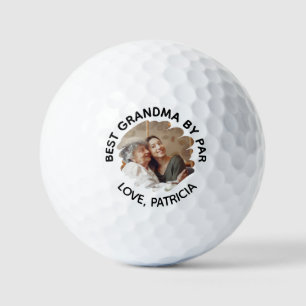 Best Grandma by Par with Custom Photo & Text Golf Balls