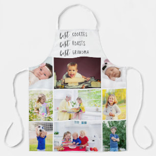 Best Grandma Editable 9 Photo Apron