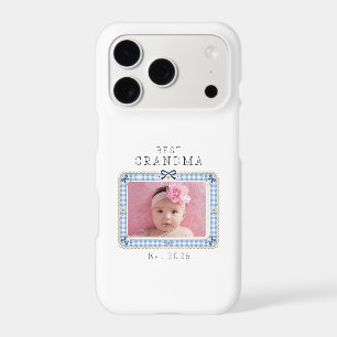Best Grandma Est Custom Date Photo Cute Preppy