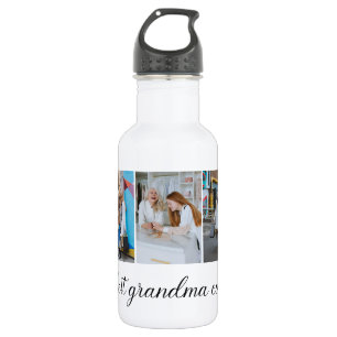 Best Grandma Ever 3 Photo Collage  532 Ml Water Bottle