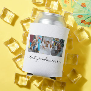 Best Grandma Ever 3 Photo Collage  Can Cooler