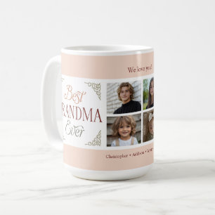 Best Grandma Ever 4 Photo Collage Coffee Mug
