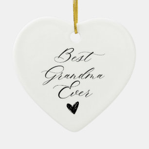 Best grandma ever ceramic tree decoration