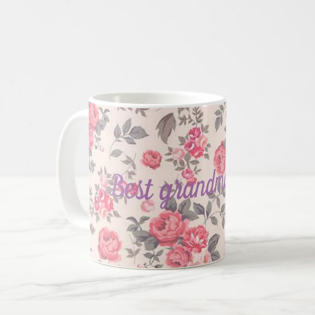 Best grandma ever coffee mug (Front Left)