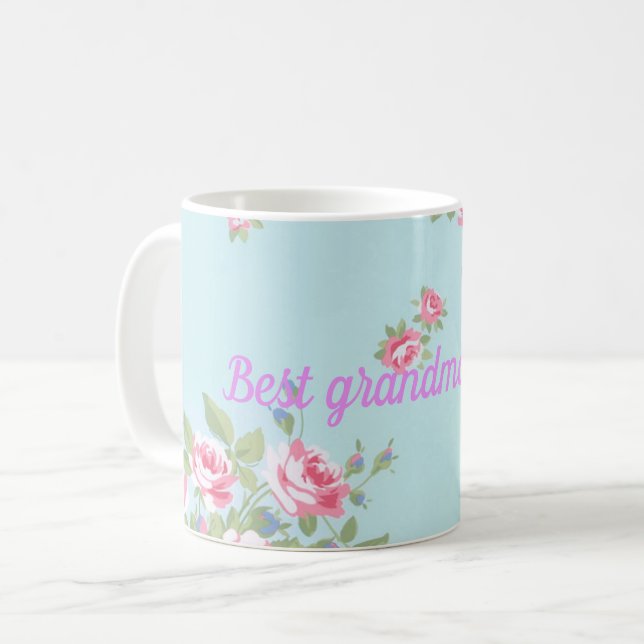 Best grandma ever coffee mug (Front Left)