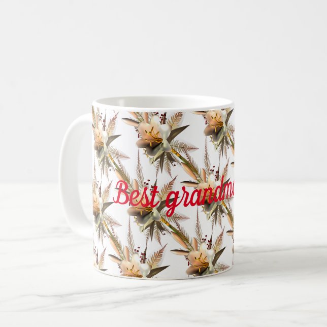 Best grandma ever coffee mug (Front Left)