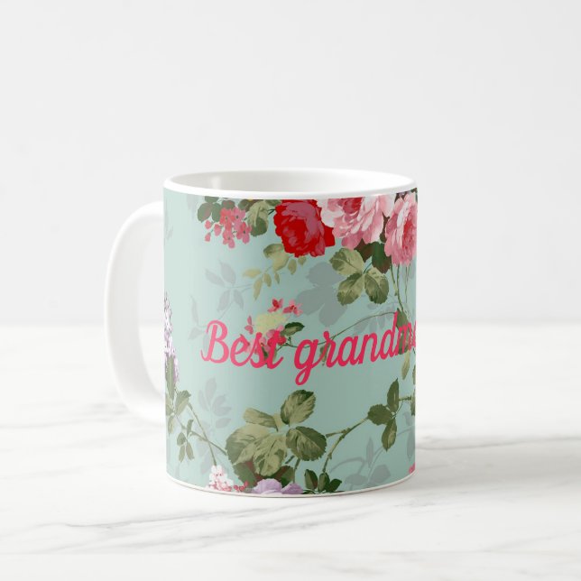 Best grandma ever coffee mug (Front Left)
