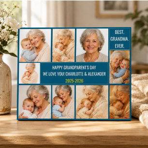 Best Grandma Ever   Custom Photo Collage Plaque