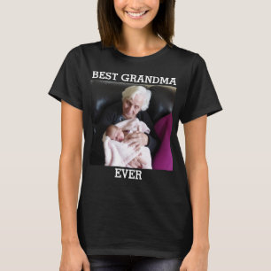 Best Grandma Ever Custom Photo Create Your Own T-Shirt