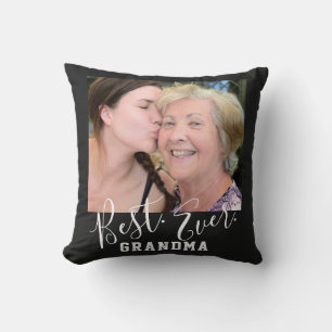 BEST GRANDMA EVER Custom Photo Mother's Day Cushion