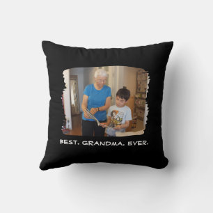Best Grandma Ever Custom Photo Nana Grandparent Cushion
