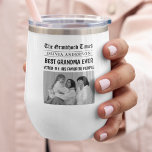 Best Grandma Ever Custom Photo Newspaper Headline<br><div class="desc">Surprise Grandma with her very own spotlight moment—printed on this elegant personalised wine tumbler! Styled like a newspaper headline, this heartfelt tumbler features her name and a photo, making her the undisputed #1 favourite. This insulated, stemless design keeps drinks hot or cold and is perfect for morning coffee, afternoon tea,...</div>