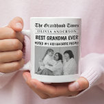 Best Grandma Ever Custom Photo Newspaper Headline  Coffee Mug<br><div class="desc">Start Grandma’s day with a warm cup and a smile! This custom newspaper-style mug proudly features her name and photo in a playful “front-page” layout—proclaiming her as the #1 favourite. It’s a fun, functional, and heartwarming gift she’ll treasure daily. Perfect for Mother’s Day, Grandparents Day, birthdays, or just because. Make...</div>