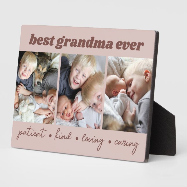 Best Grandma Ever Custom Plaque (Side)