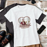 Best Grandma Ever Cute Rose Gold Heart Photo Gift