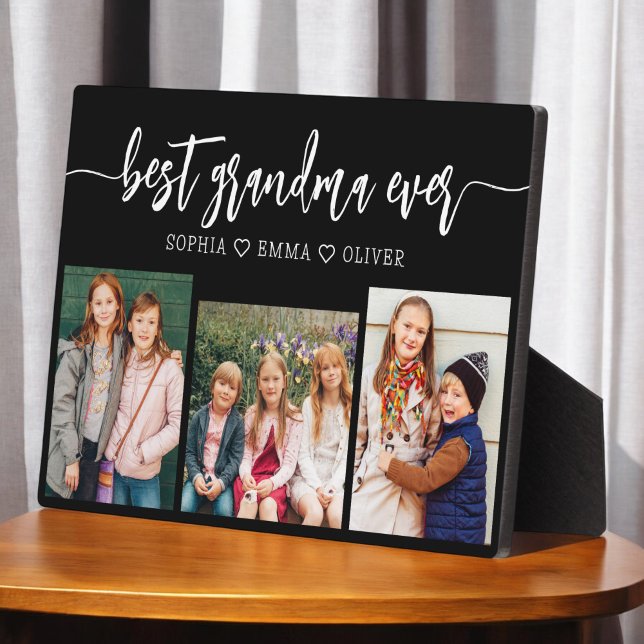 Best Grandma Ever - Grandchildren Photo Collage Plaque (Creator Uploaded)