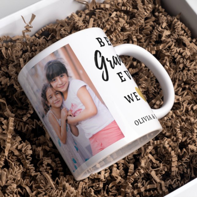 Best Grandma Ever Grandkids 2 Photo Collage  Coffee Mug (Creator Uploaded)